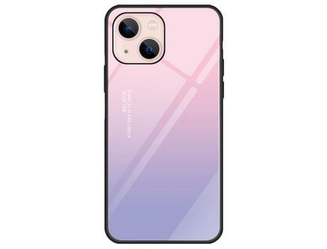 Funda TPU Anti-lágrimas a prueba de choques gradiente rosa púrpura por iPhone 13 mini 5.4