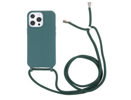Funda TPU con cable verde por iPhone 13 Pro 6.1