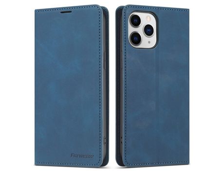 Funda PU + TPU toque sedoso azul por iPhone 13 6.1