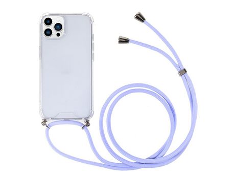 Funda TPU + acrílico transparente con cable cinza/azul por iPhone 13 Pro 6.1
