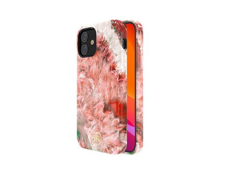 Carcasa TPU híbrido de impresión por transferir de Agua rojo por Apple iPhone 12 5.4