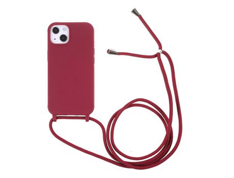 Funda TPU flexível con cable ajustável rojo por iPhone 13 mini 5.4