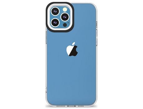Funda TPU bicolor anti-impresión digital negro/branco por iPhone 13 Pro 6.1