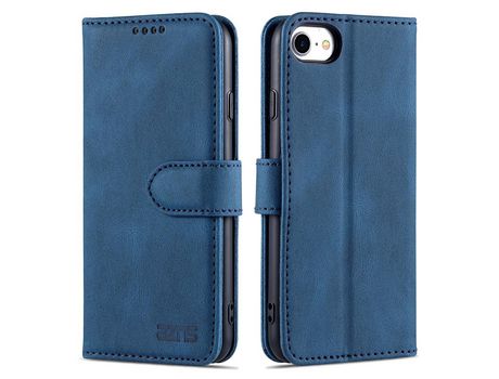 Funda PU + TPU AZNS con suporte azul por iPhone SE (2nd Gen)/8 4.7 /7 4.7