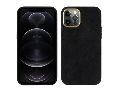 Funda TPU + PU Anti-lágrimas negro por iPhone 12/12 Pro 6.1