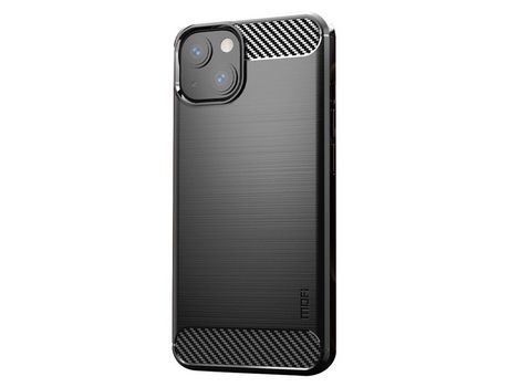 Funda TPU MOFI Anti-lágrimas textura de fibra de carbono negro por iPhone 13 mini 5.4