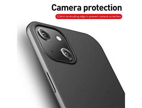Funda TPU X-LEVEL fosco negro claro por iPhone 13 6.1