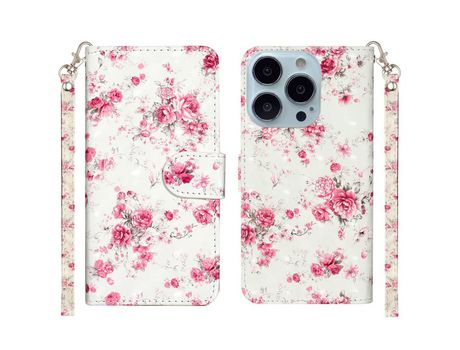 Funda PU + TPU anti-queda rosa por iPhone 13 Pro Max 6.7