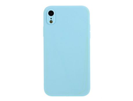 Carcasa silicona piel mate flexible azul claro por Apple iPhone XR 6.1