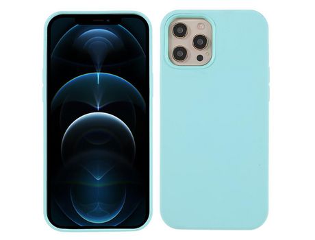 Funda silicone gelo marinho azul sólido por iPhone 12 Pro Max 6.7
