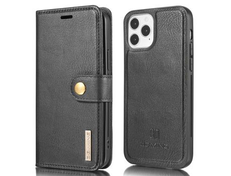 Funda PU DG.MING desmontable 2 en 1 negro por iPhone 13 mini 5.4
