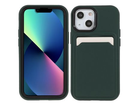 Funda TPU superfície emborrachada Anti-lágrimas verde escuro por iPhone 13 mini 5.4