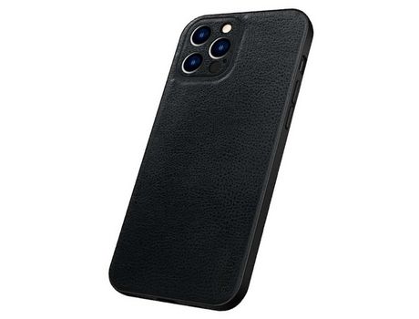 Funda TPU + PU a prueba de choques recorte preciso negro por iPhone 13 Pro Max 6.7