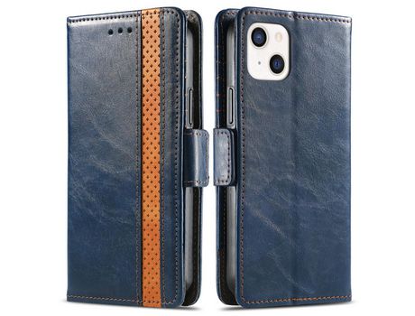 Funda PU + TPU anti-queda emenda azul por iPhone 13 6.1