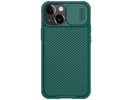 Funda TPU NILLKIN rígida híbrida con câmera verde por iPhone 13 mini 5.4