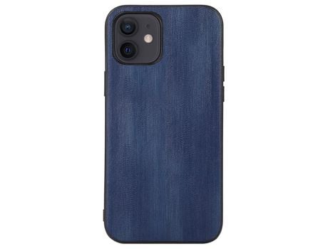 Funda TPU + PU fino y Luz azul por iPhone 12/12 Pro 6.1