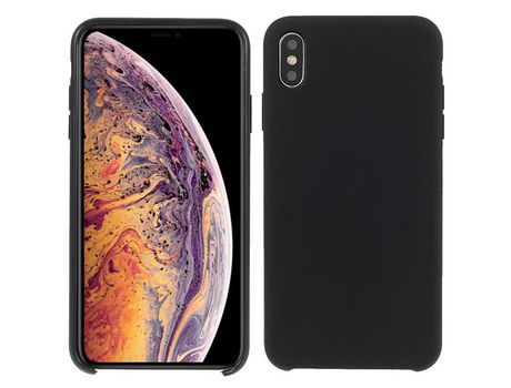 Funda silicone sólido a prueba de choques negro Anti-lágrimas por iPhone XS Max 6.5