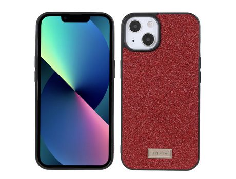 Funda TPU SULADA a prueba de choques glitter rojo híbrido por iPhone 13 6.1