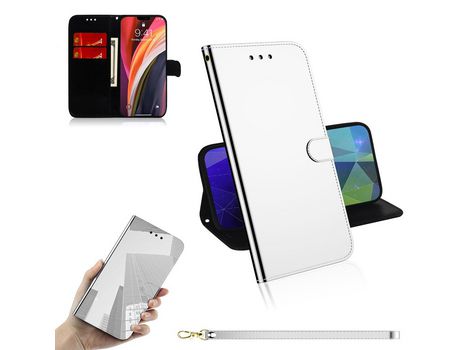 Carcasa PU espejo-como superfície con slots de tarjeta dinero por Apple iPhone 12 Pro Max 6.7