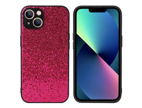 Funda TPU + PU brilho/rosa vermelha por iPhone 13 6.1
