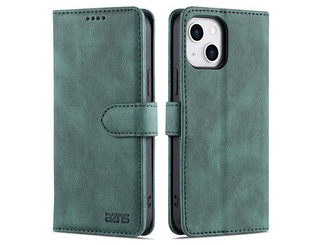 Funda PU + TPU AZNS con suporte verde por iPhone 13 mini 5.4