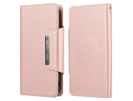Funda PU + TPU ouro rosa desmontable por iPhone 13 6.1