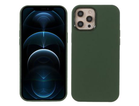 Funda silicone sólido verde del exército por iPhone 12 Pro Max 6.7