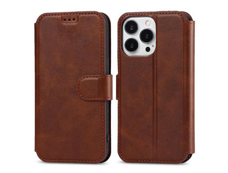 Funda PU + TPU con suporte por café por iPhone 13 Pro 6.1