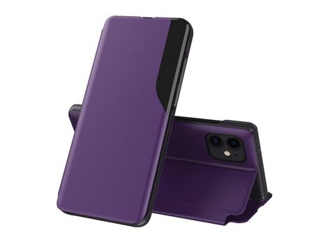 Carcasa PU ventana de visualización con apoyo roxo por Apple iPhone 12 mini