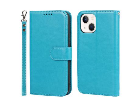 Funda PU costura cortada azul por iPhone 13 mini 5.4