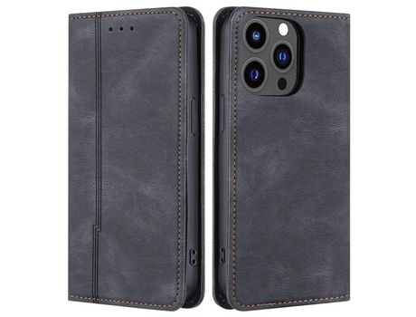 Funda PU + TPU toque de pele negra por iPhone 13 Pro 6.1