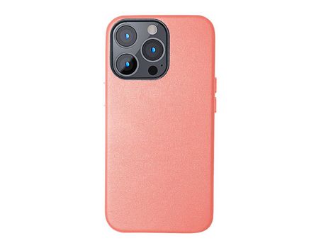 Funda TPU + PU rosa por iPhone 13 Pro Max 6.7
