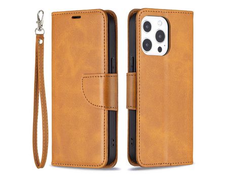 Funda PU + TPU cor sólida con fundo amarillo por iPhone 13/13 Pro