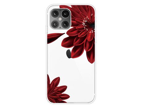 Carcasa TPU piel de impresión flexibly flor vermelha por Apple iPhone 12 Max/12 Pro 6.1
