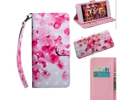 Carcasa PU impressao 3D Flor de pêssego por Apple iPhone XR 6.1 pouces (2019)