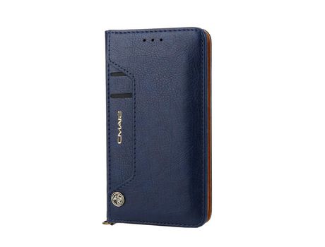 Carcasa PU con apoyo azul por Apple iPhone 12 Mini