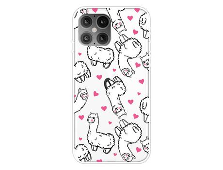 Carcasa TPU impresión patrón alpaca por Apple iPhone 12 Pro/iPhone 12 Max 6.1