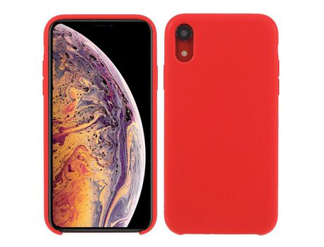 Funda silicone sólido sedoso rojo por iPhone XR 6.1