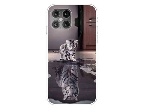Carcasa TPU impresión de normas flexible gato por Apple iPhone 12 Pro/iPhone 12 Max 6.1