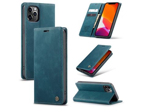 Carcasa PU flip auto-absorbido verde por Apple iPhone 12 Pro Max 6.7