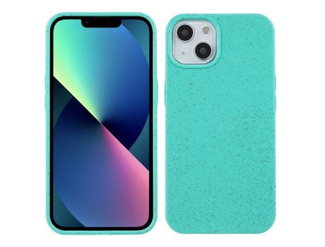 Funda TPU anti-queda estilo palha de trigo verde por iPhone 13 mini 5.4