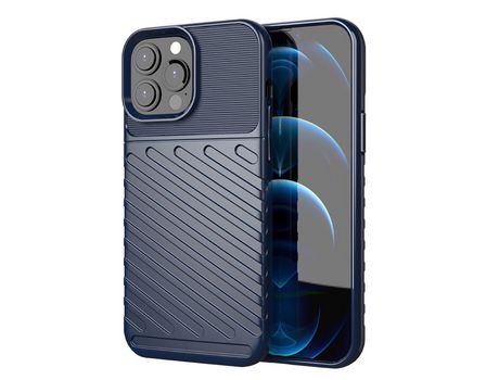 Funda TPU textura de sarja engrossar azul por iPhone 13 Pro Max 6.7