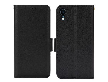 Funda PU textura de lichi negro por iPhone XR 6.1
