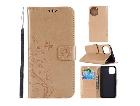 Carcasa PU polilla ouro por Apple iPhone XR 6.1 pouces (2019)