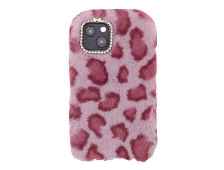 Funda TPU leopardo fofo rojo por iPhone 13 mini 5.4