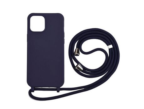 Carcasa TPU macio con talabarte multifuncional azul por Apple iPhone 12 Pro Max