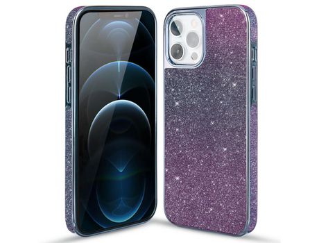 Funda TPU KINGXBAR brilho azul por iPhone 12/12 Pro