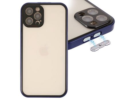 Funda de acrílico absorción magnética azul marinho por iPhone 12 Pro 6.1