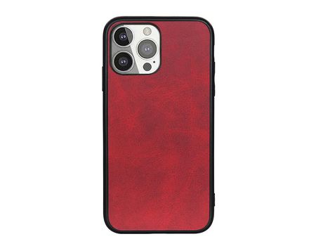 Funda TPU + PU rojo por iPhone 13 Pro 6.1