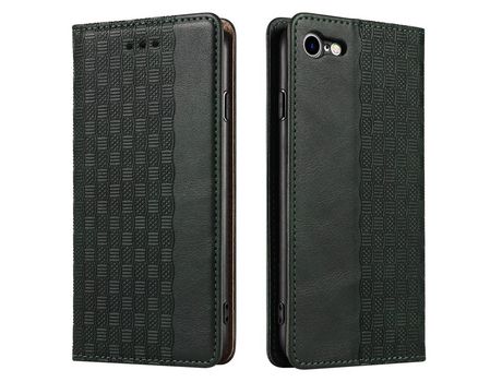 Funda PU forte Cerrar magnético verde escuro por iPhone 7/8 4.7 /SE (2020)/SE (2022)